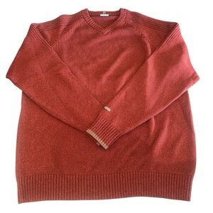 {NWOT Columbia Men’s Cotton V-Neck Sweater in Burgundy Size XL}